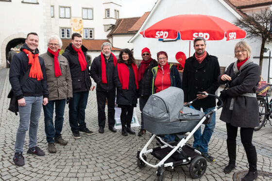 Kandidatinnen und Kandidaten der SPD für die Gemeinderatswahl am 26. Mai.